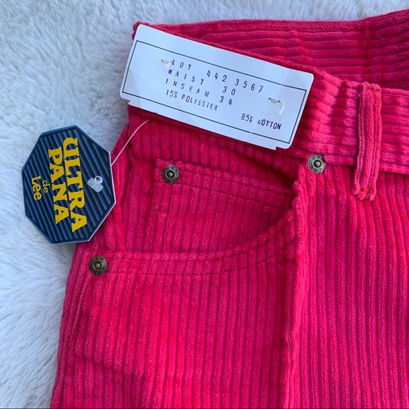 90’s Vintage high waist chunky Lee corduroys - Picture 7 of 12